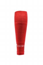 Precision Plain Pro Footless Sleeve Socks Junior Red Uk 12 to 6